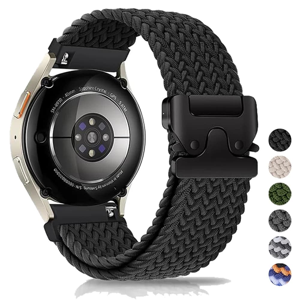 Cinturino per orologio intelligente da 20mm 22mm per Amazfit Balance GT4/3/2 46mm Bracciale ad anello in nylon per Samsung Galaxy Watch 4/6 Classic 5 Pro 45mm