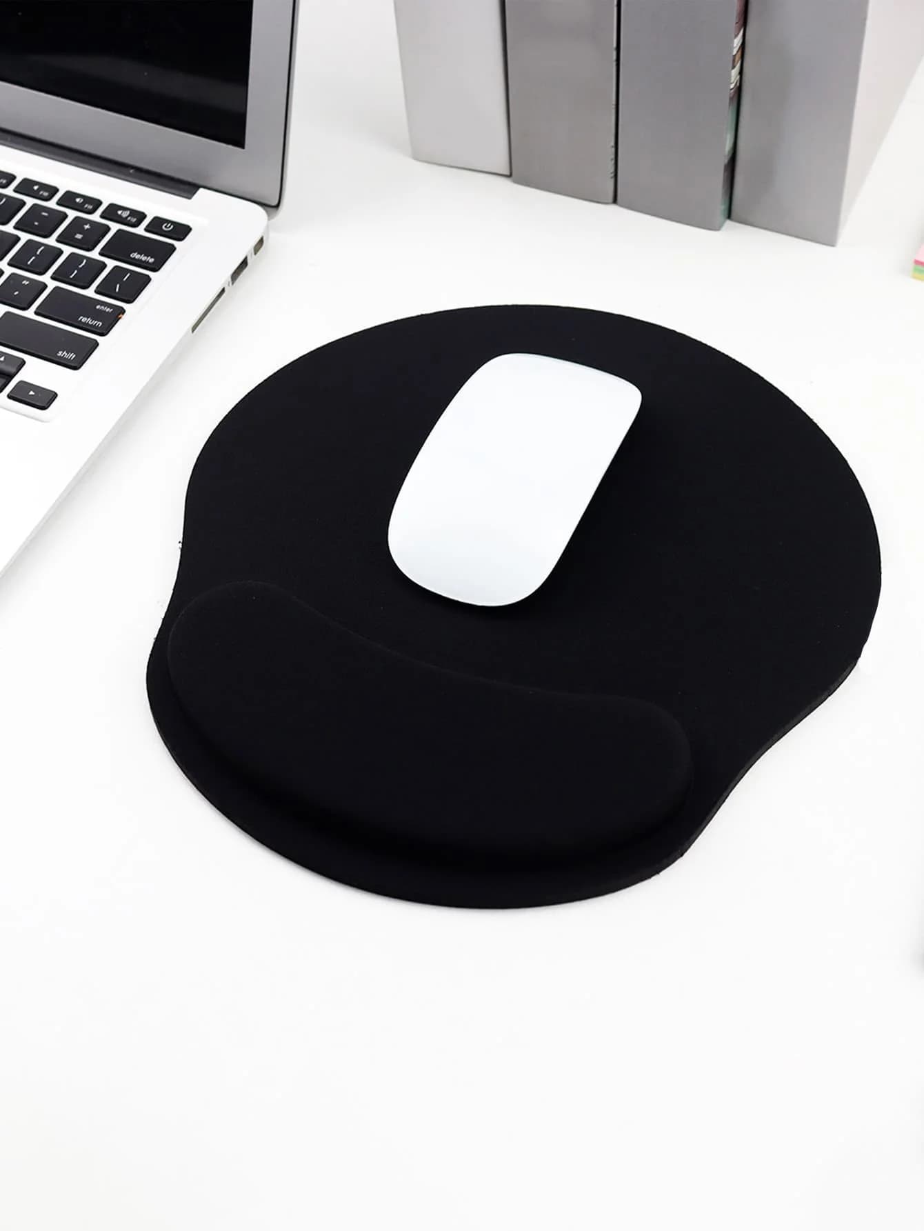 Tappetino per mouse ergonomico con poggiapolsi in memory foam Tappetino per mouse 3D antiscivolo addensato per studio in ufficio 1 pezzo