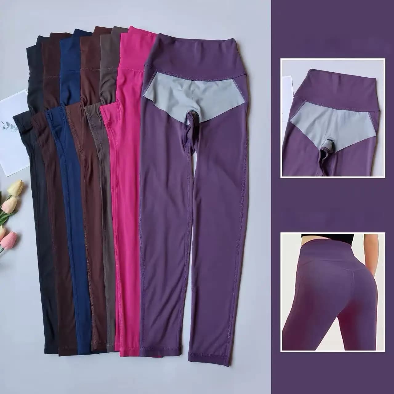 Nessuna biancheria intima richiesta, tasca sul retro, sensazione di nudo, pantaloni corti da yoga con culo color pesca senza cuciture, pantaloni sportivi per pilates fitness