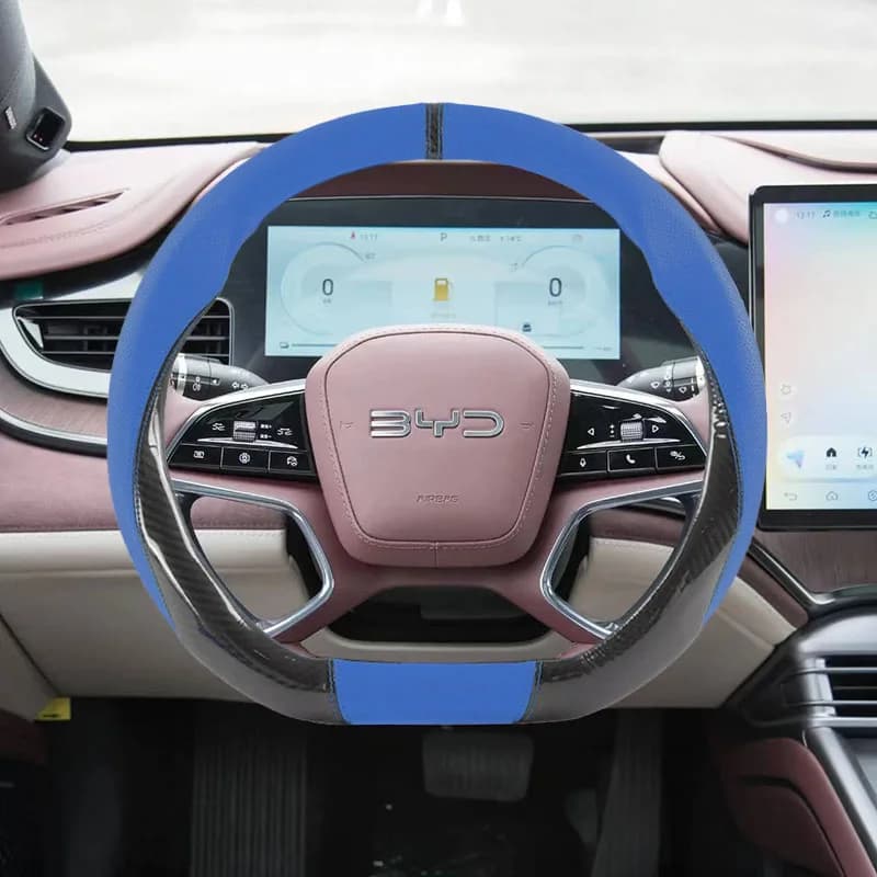 38 cm leather cover for car BYD Tang Atto3 Yuan Plus Seal Song Dolphin Sealion Shark, car interior accessories
