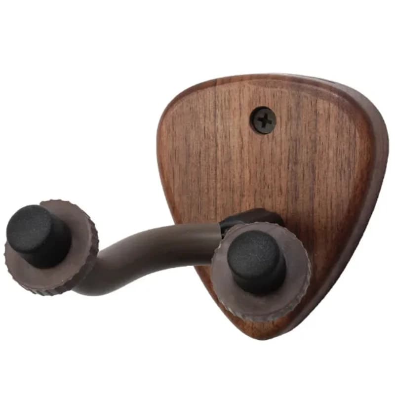 Supporto da Parete per Chitarra in Legno di Noce Nero, Gancio Universale per Chitarra, Ukulele, Ruan, Pipa, Espositore per Strumenti a Corda