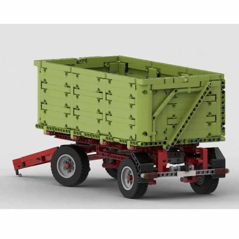 Tractor with Heavy-Duty Forage Attachment Trailer Model, 781 Pieces, Children's DIY Birthday Gift MOC-145141 Building Block