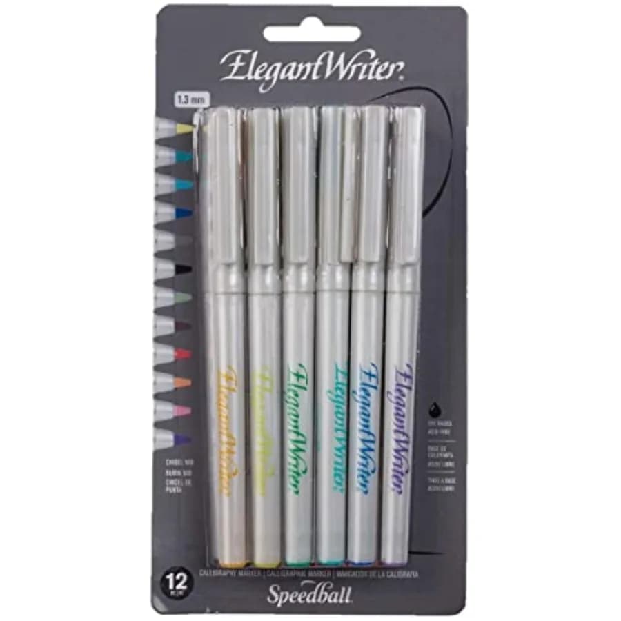 Art Products Elegant Writer Calligraphy Marker Set 12 Pack,(2821