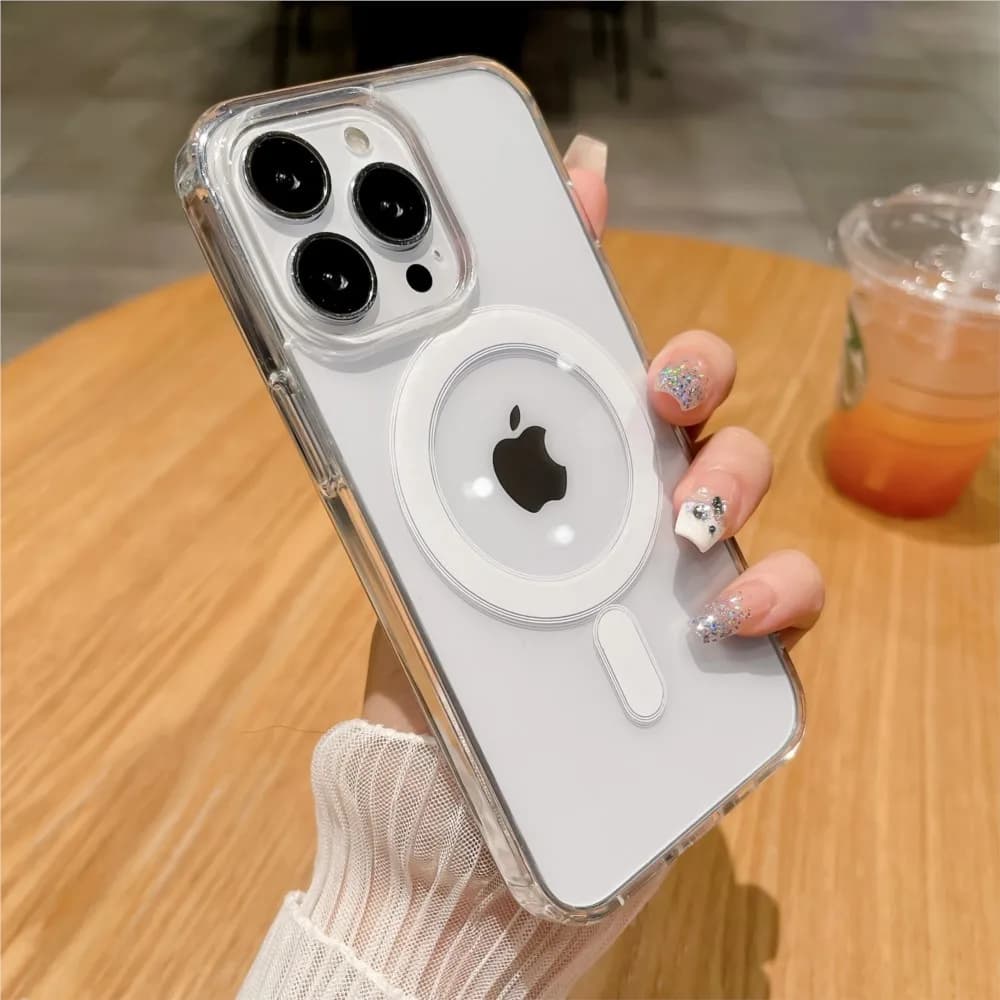 Wireless MagSafe Refill Magnetic Case for iPhone 11 12 13 14 15 16 17 Air Pro Max Plus Mini, PC Cover
