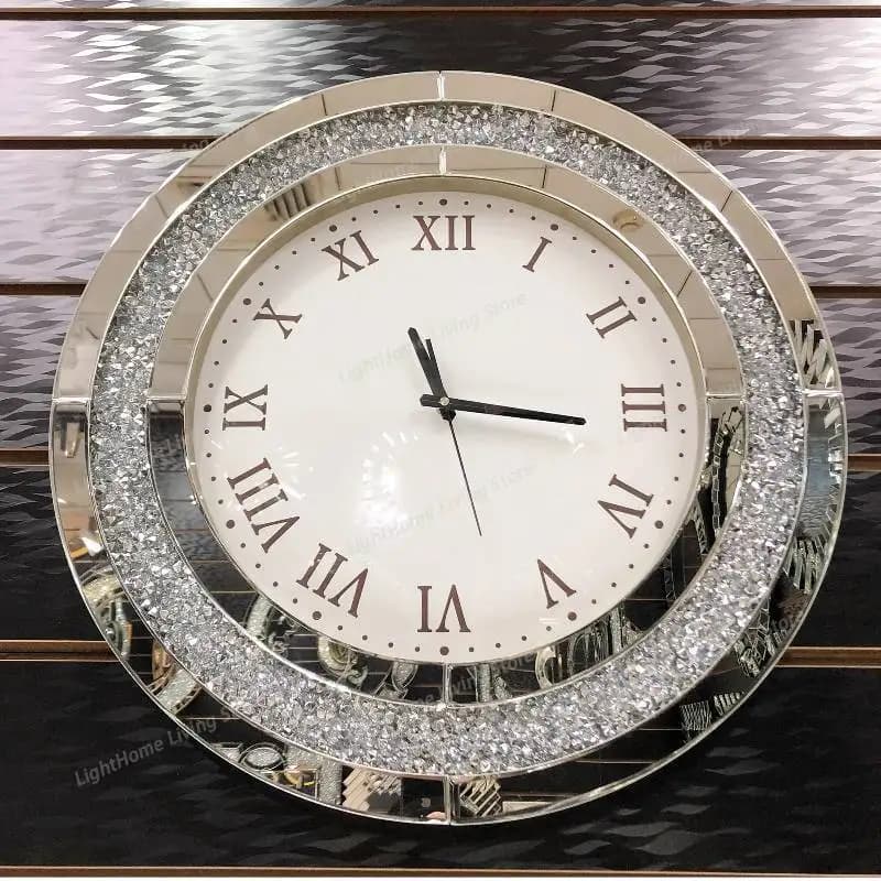 Orologio da Parete Silenzioso per Aula, Sala Giochi, Soggiorno, Garage, Bagno, Design Moderno, Grande Meccanismo, Arredamento Casa