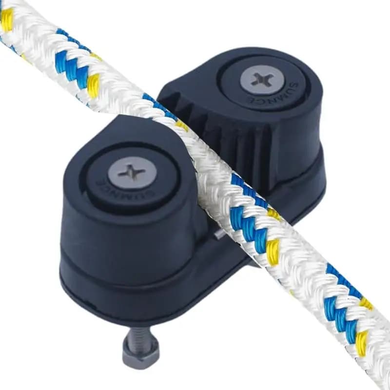 Sail Boat Cam Cleats Nylon Portable Rope Cam Cleat Lightweight Cam Cleat Black Boat Cam Cleat For Kayaks Sail Boats Pilates