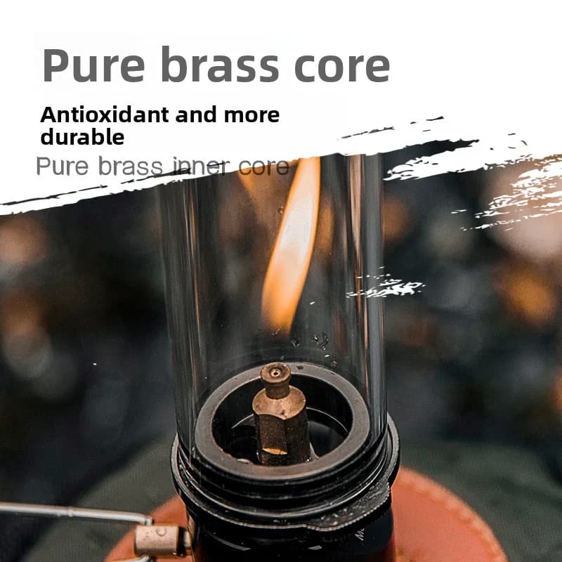 Mini Portable Gas Lamp for Open Camping - Nucleo-free Candle Lighting