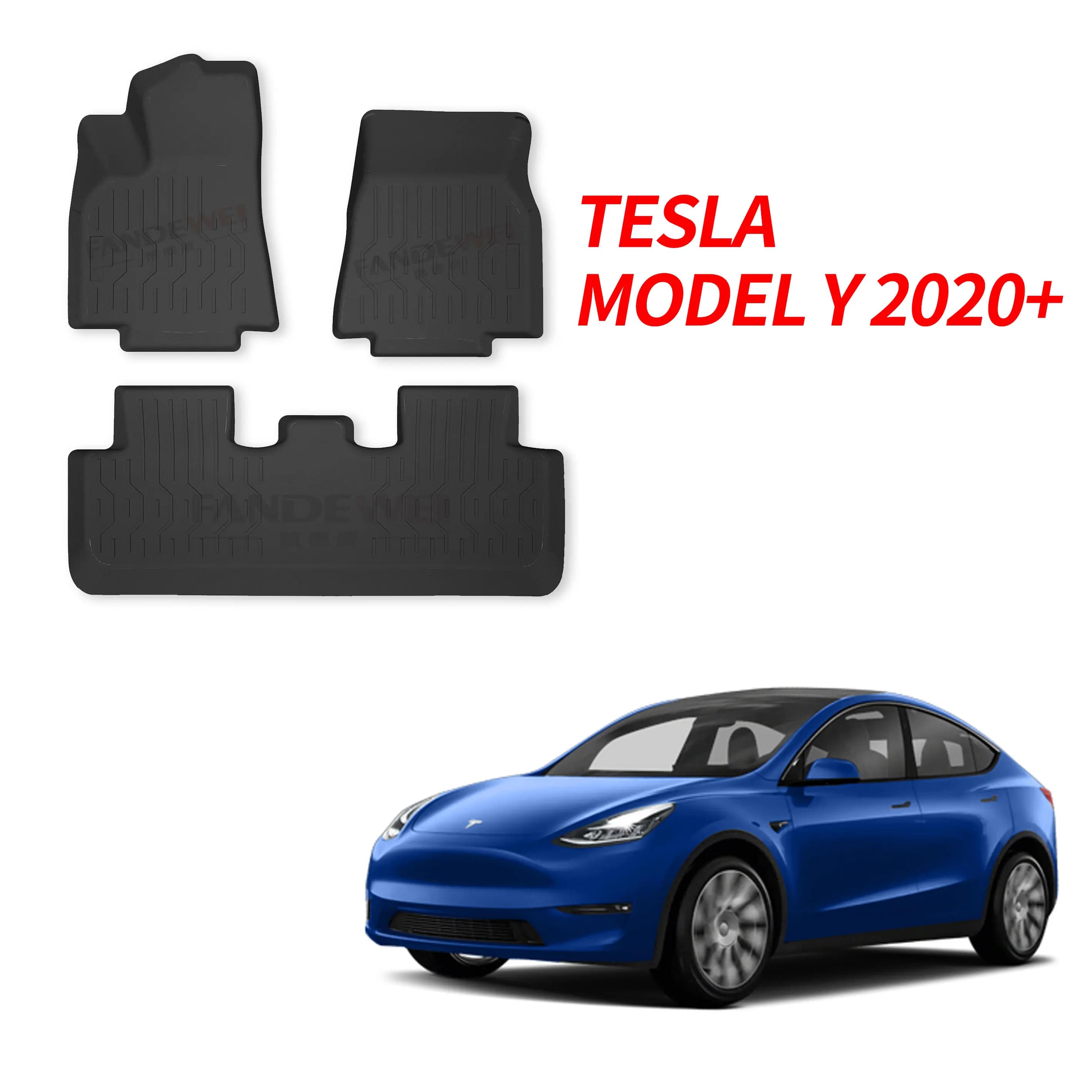 Factory Sale 3D Rubber Car Mat TPV/TPE and Luggage Mat for TESLA MODEL 3 MODEL Y