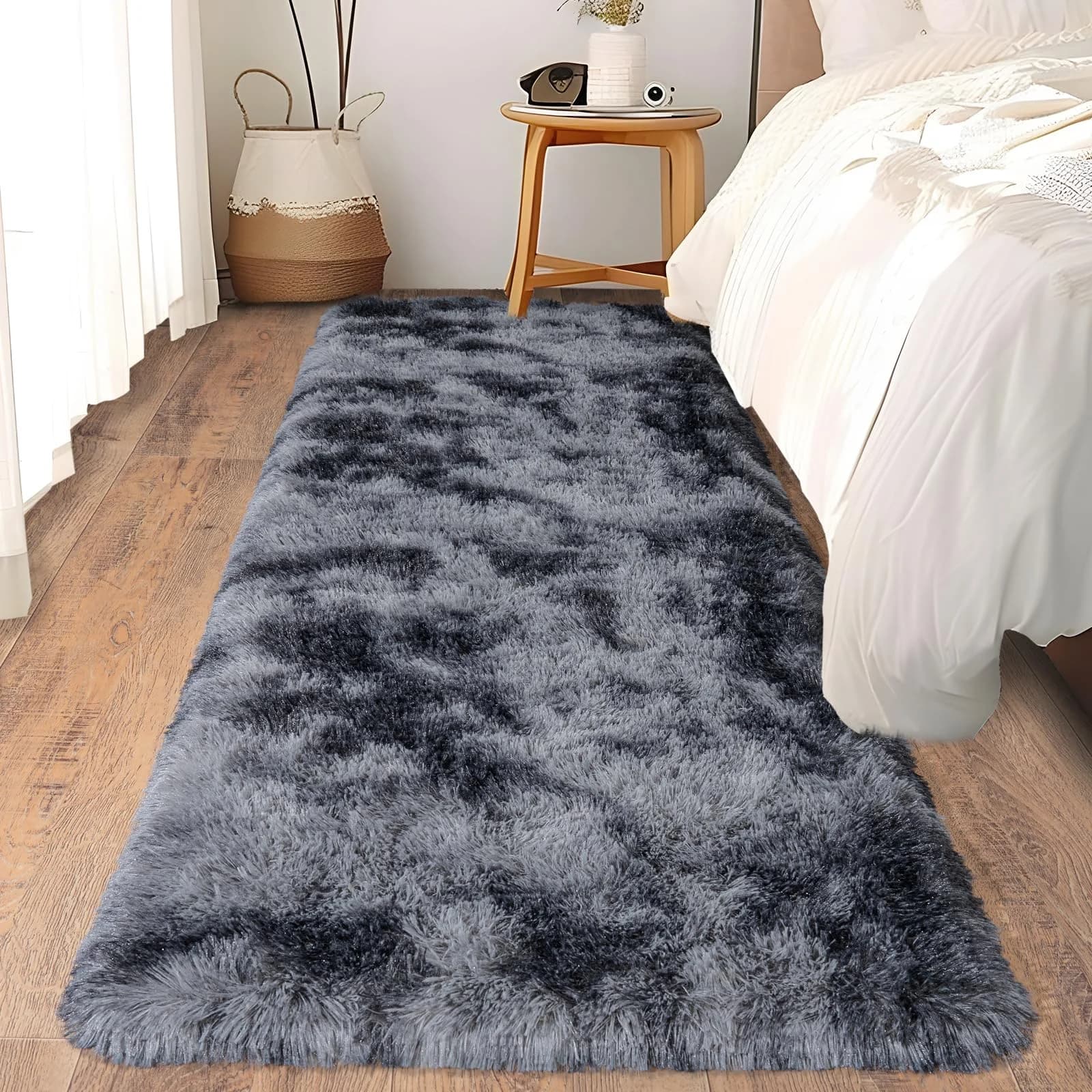 VIKAMA Ultra Soft Carpet for Bedroom and Corridor, Anti-slip Mat, Soft and Peloso, for Bedside, Sleeping Room, Furnishing Home