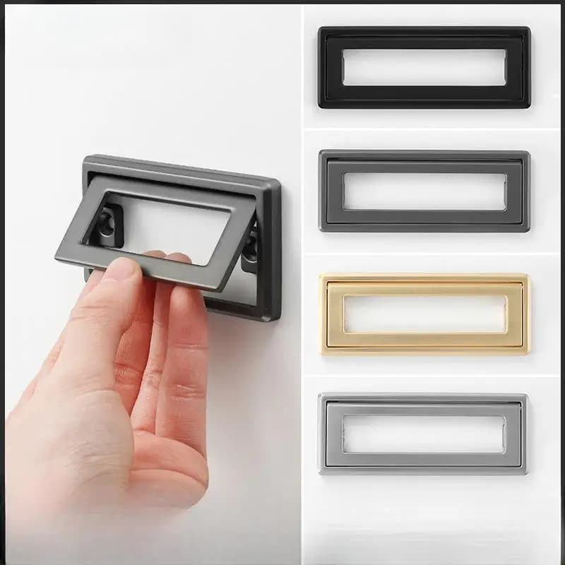 Cassetto moderno e minimalista con armadio a maniglia piatta senza punzonatura, Tatami con maniglia nascosta, maniglia per mobili invisibile a vista
