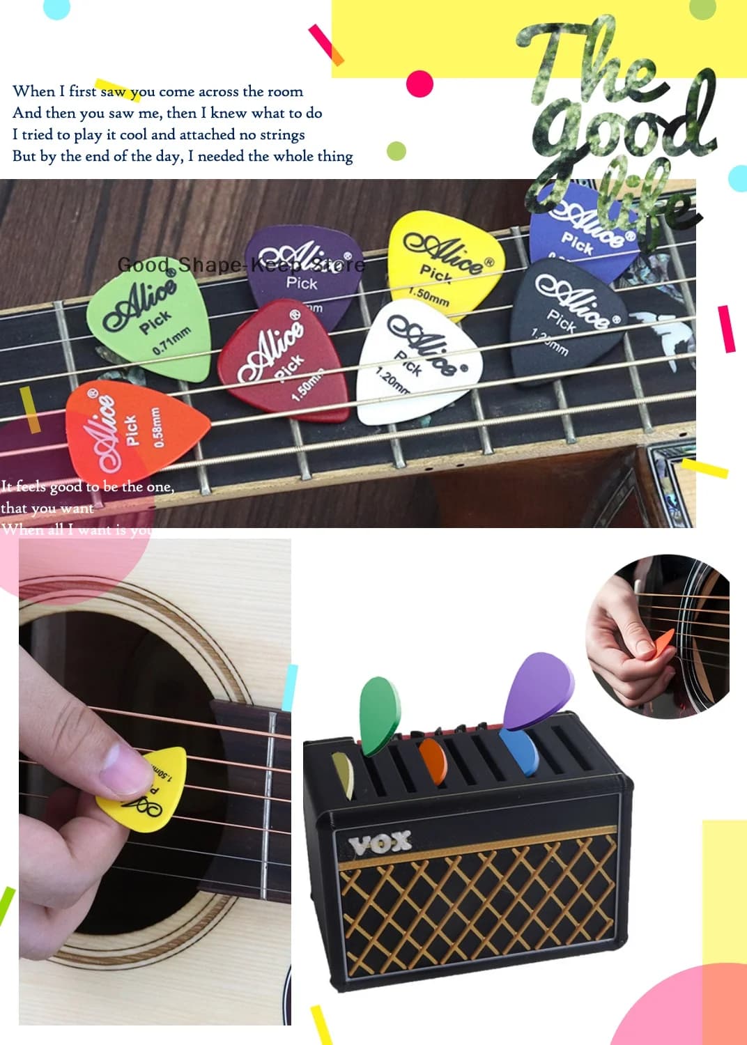Porta plettri per chitarra essenziale del musicista, espositore per plettri, ottimo per gli amanti della chitarra e gli appassionati di musica