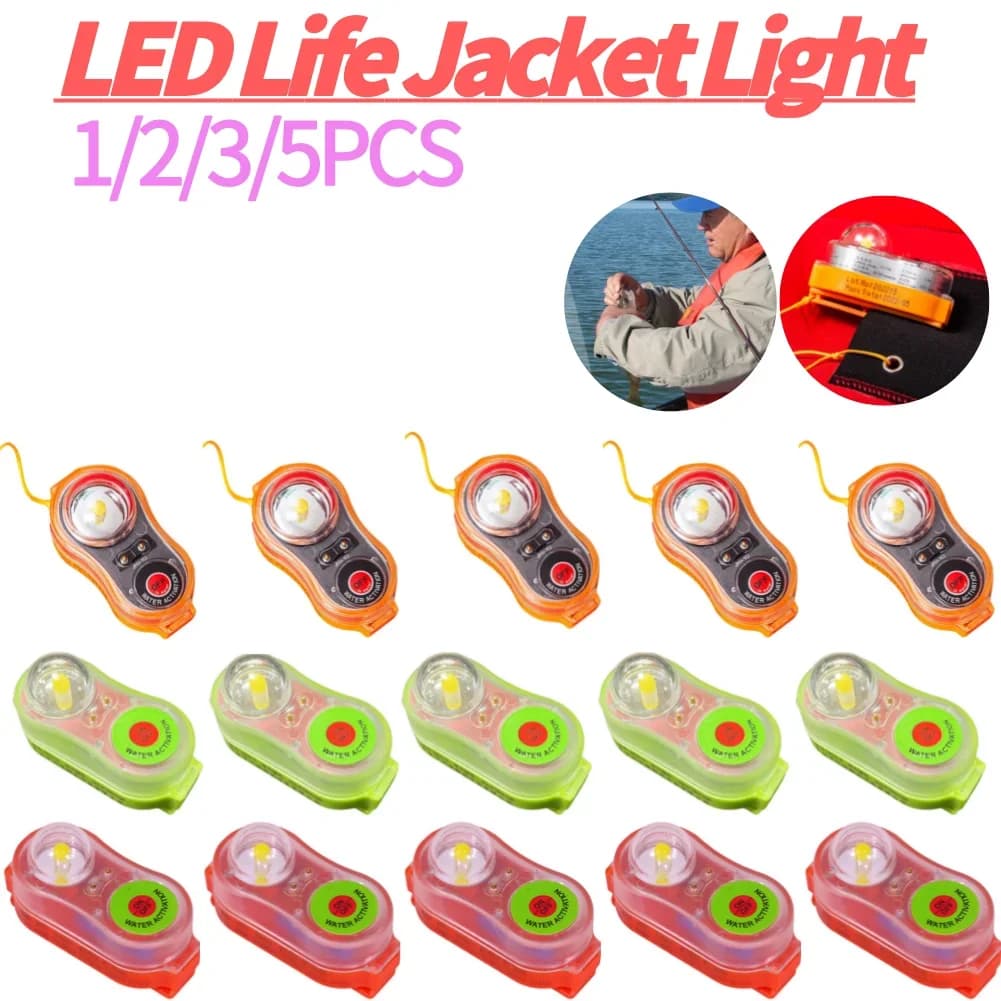 Luce di Segnalazione LED di Emergenza a Risparmio Energetico, Impermeabile, Attivabile ad Acqua, Facile Utilizzo, Interruttore Autonomo, Accessori per Esterni