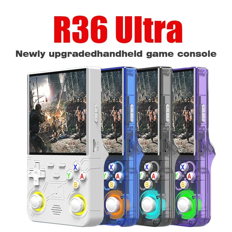 New R36 ultra retro handheld game console 4.0-inch open-source Linux system 128GB portable video player handheld game console
