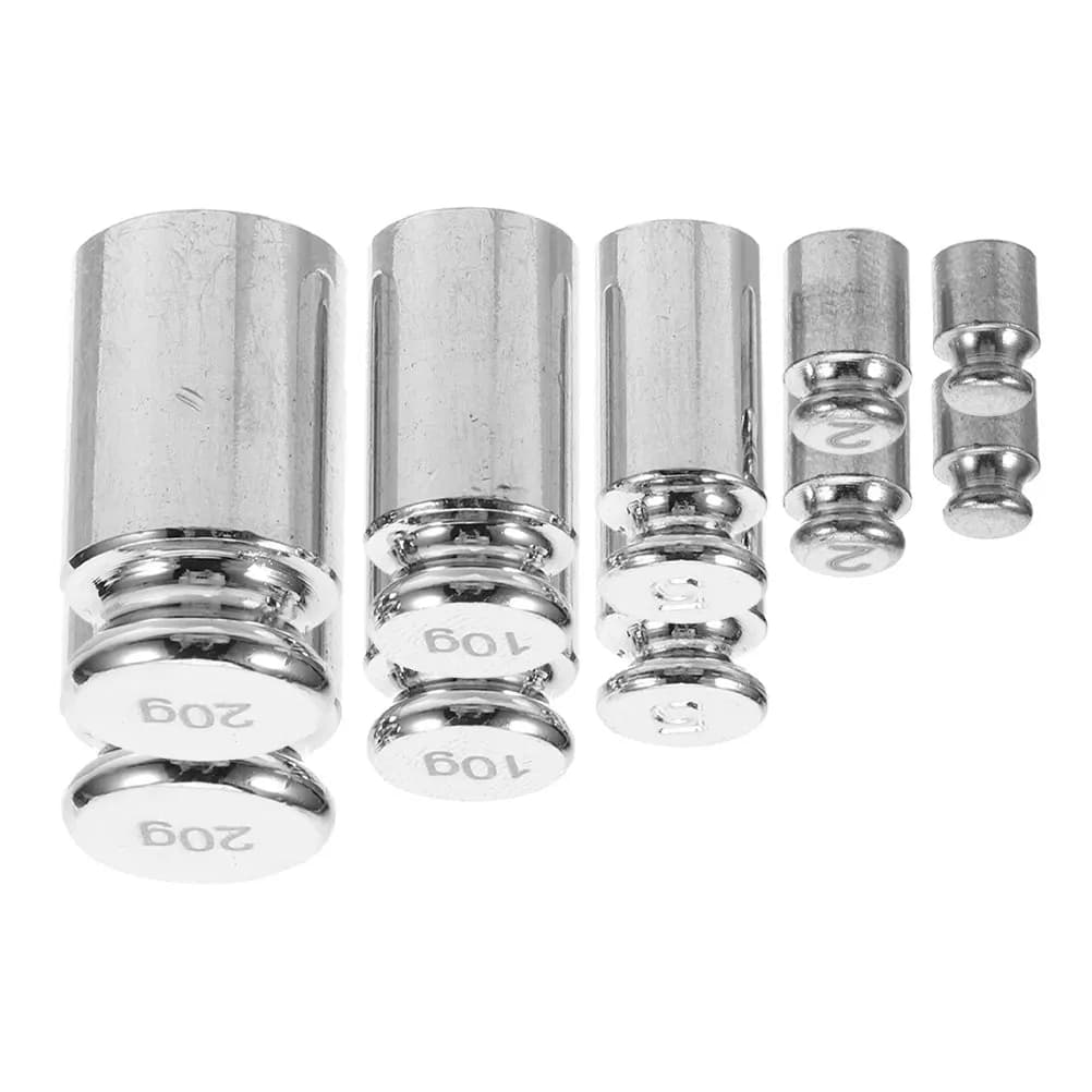 10Pcs Calibration Weight Set Steel Precision Weights 1G 2G 5G 10G 20G for Digital Jewelry Use Scale Calibration