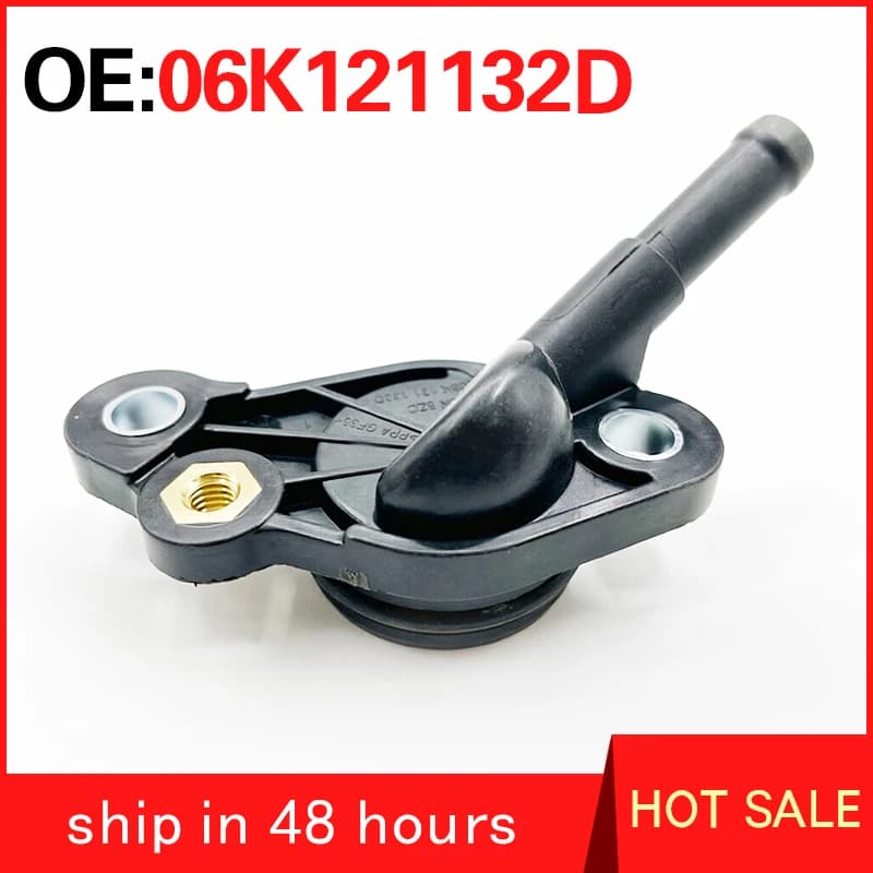 FOR Volkswagen Audi A3 A4 A6 Q3 Q5 CC Magotan Golf Cylinder Head Tee Water Connector Joint Black High Quality Parts 06K121132D