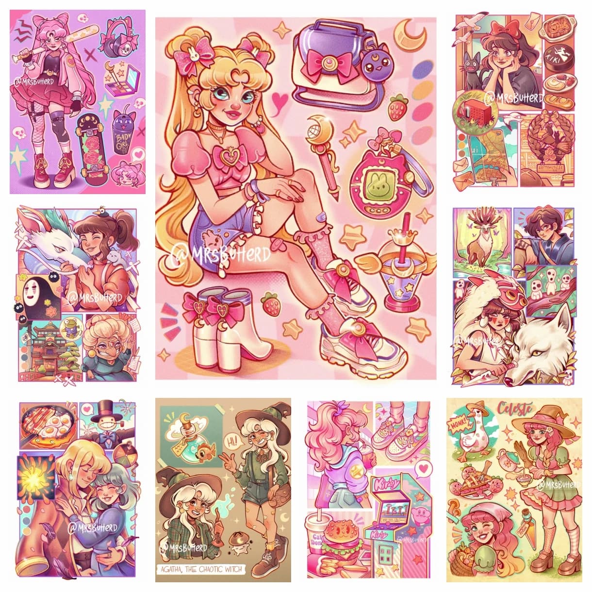 Cute Magic Girl Diamond Painting 5D fai da te trapano completo tela punto croce set mosaico ricamo regalo decorazioni per la casa artigianato bambini