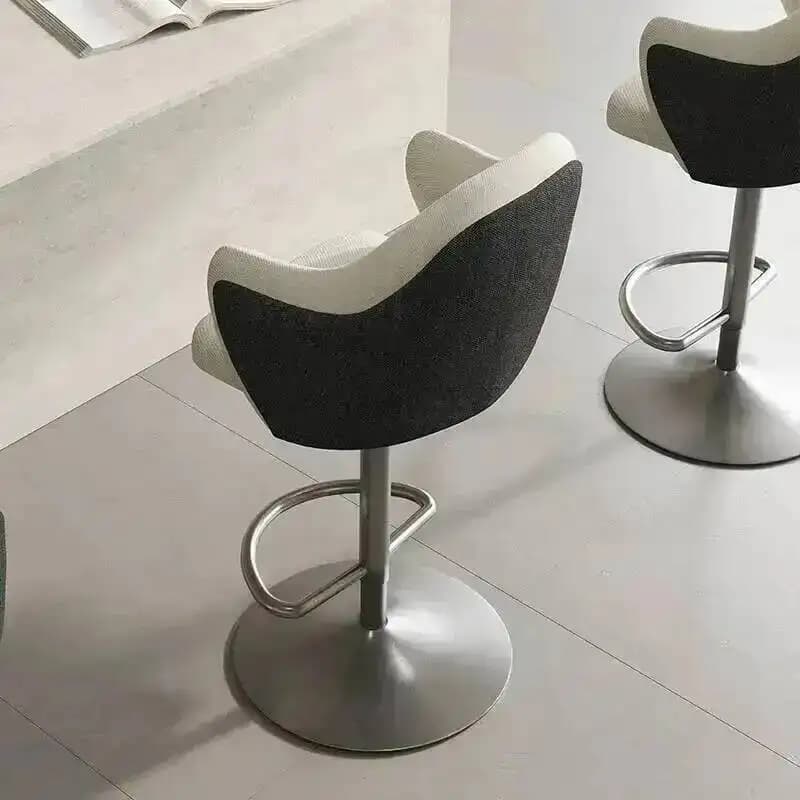 Sgabello Moderno con Braccioli Regolabili, Sedia Alta Imbottita per Cucina e Isola, Sgabelli da Bancone per Casa