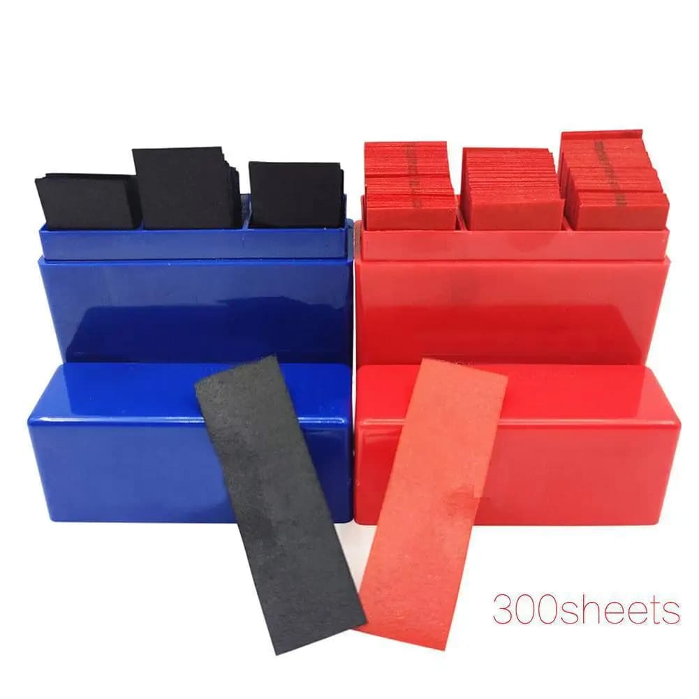 300 Sheets Dental Articulating Paper Blue Red Double-Sided Bite Strips Oral Dentist Teeth Whitening Care Dentistry Material Tool
