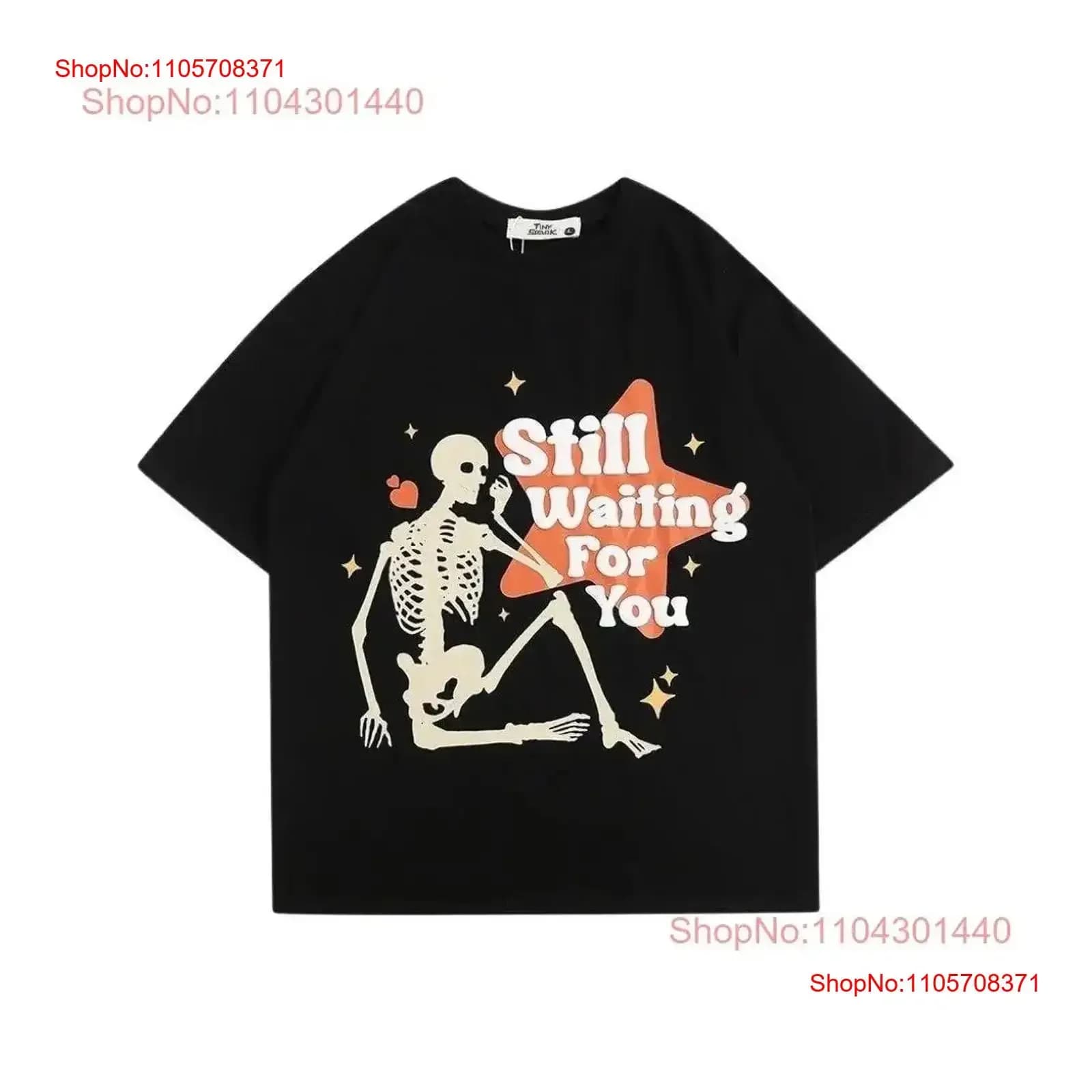 The Waiting For You T Shirt Print Trendy Y2K Pop culture Statement Limited edition Urban vintage Washed designer clothes