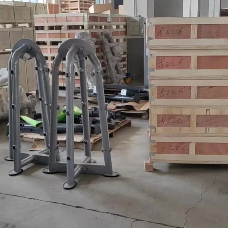 Rack porta pesi e manubri integrato in acciaio 2026 per palestra, supporto per squat