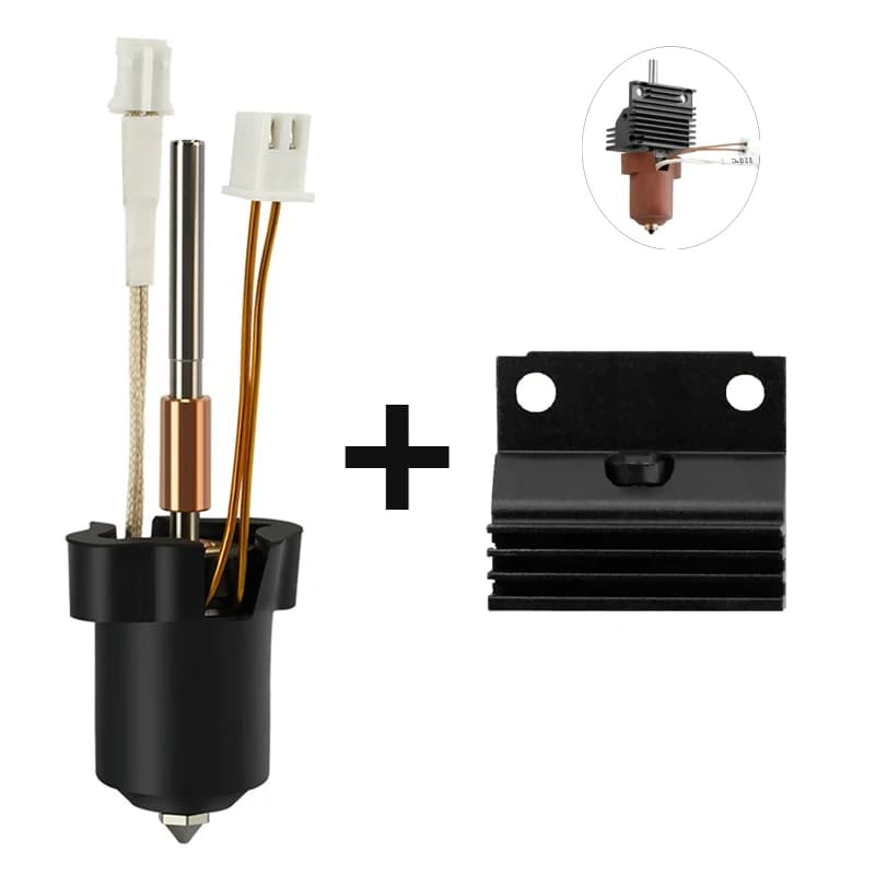 Per Creality K1C/K1 Max Hotend Kit blocco riscaldante in ceramica a scambio rapido K1 SE Hot End Testina di stampa ad alto flusso Parti della stampante 3D
