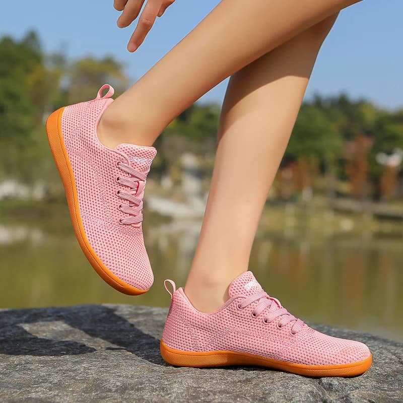 Ladies Minimalist Barefoot Gym Shoes Quick Dry Mesh Flat Indoor Workout Sneakers Wide Toe Box Non Slip Yoga Jumping Rope Trainin