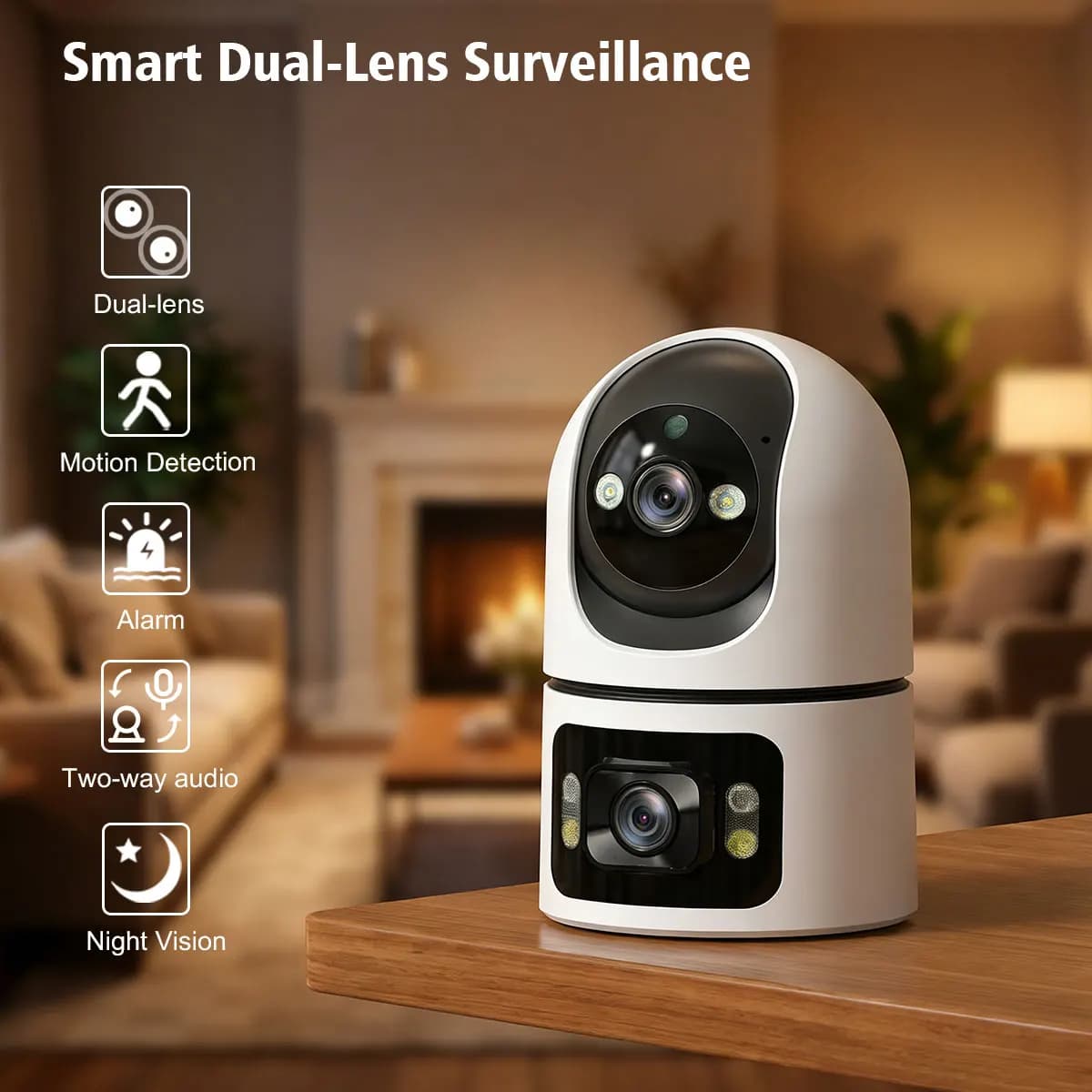 New 360° HD Wireless WiFi Security Camera for Home & Shop, Indoor Remote Surveillance Camera
