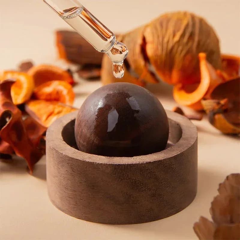 Elegant Wooden Essential Oil Diffusers - Spherical Design, No Electricity Needed, Diffuser for Room Fragrance