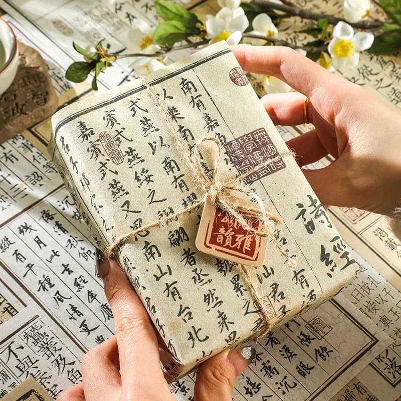 1pack/30pcs Chinese Calligraphy Paper Set Vintage Writing Materials for Journaling Scrapbooking paper