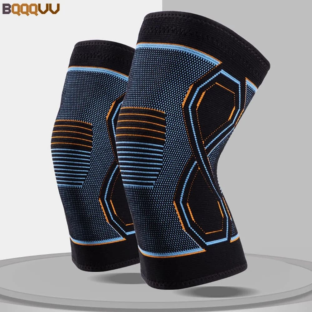 1 Pezzo Ginocchiera in Maglia, Supporto Compressivo Antiscivolo per Uomini e Donne, Ginocchiere a Compressione Anti-Collisione per Calcio