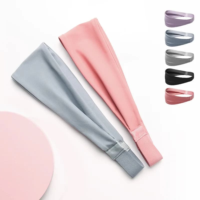 Fasce sportive da donna Quick Dry 1PC Antiscivolo Assorbimento dell'umidità Allenamento Fascia per il fitness Corsa Fascia per capelli Ciclismo Yoga Fascia per capelli