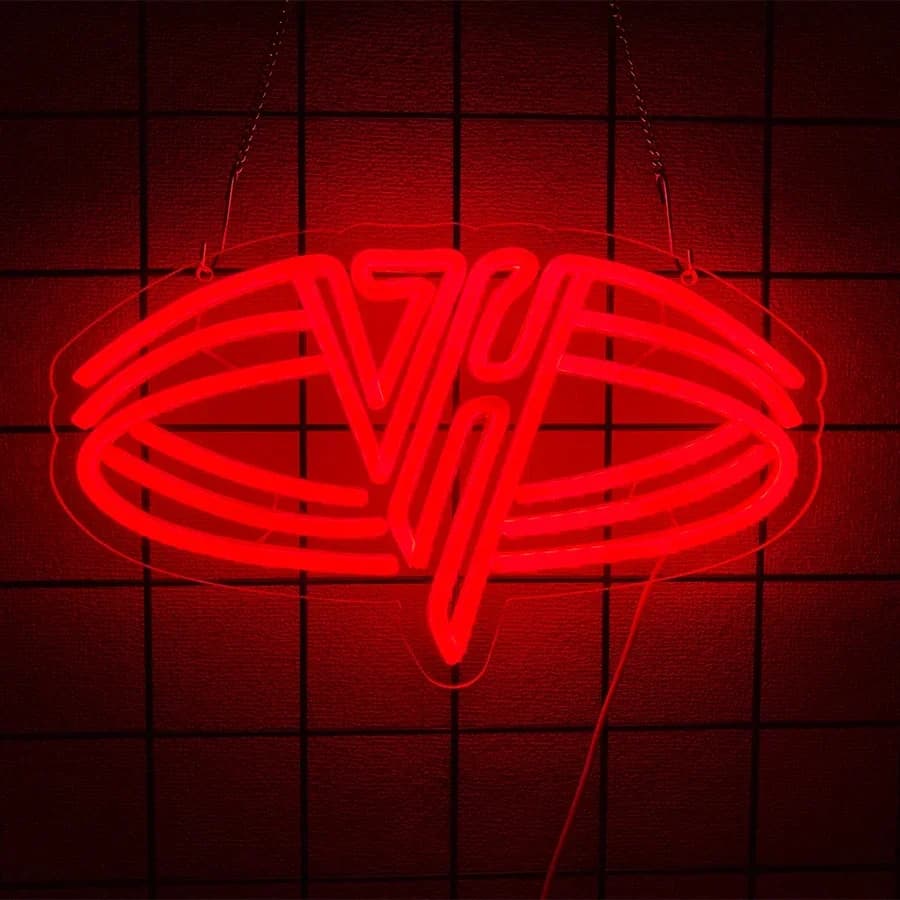 Decorazione musicale alla moda, alimentatore USB, utilizzata per la decorazione aziendale della lampada al neon DH dello studio musicale, insegna a LED rossa,
