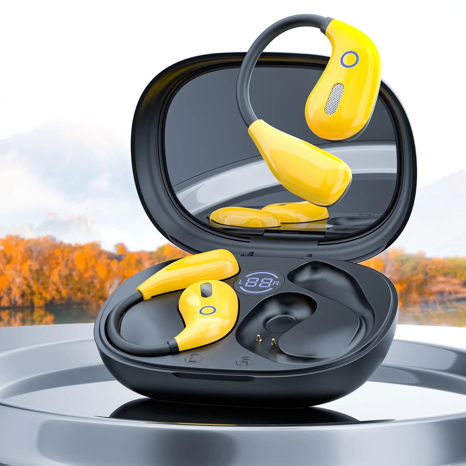 TWS Bluetooth Earphones Wireless HiFi Earphone Hook, Sports, Running, Gaming, Earphones, Waterproof, Convenient