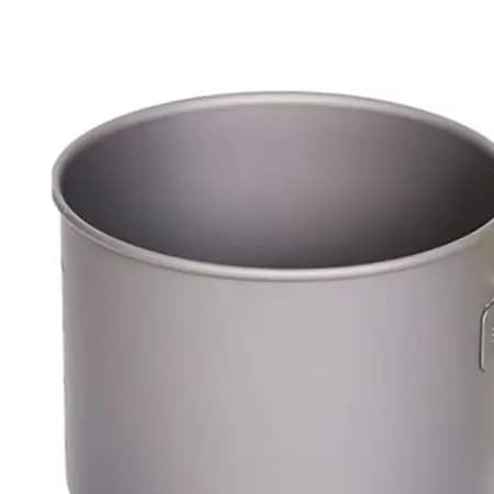 For Camping Folding Handle Pot Camping Pot Backpacking Meal Prep 1.2L Capacity Pot Compact Backpacking Pot Easy To Clean