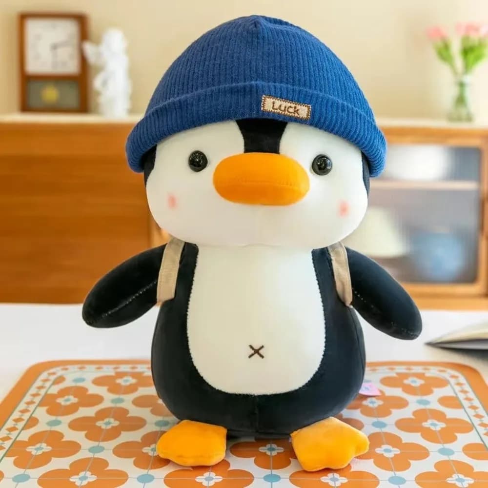Soft hat to wear Penguin backpack Small penguin Comfort Sleep Companion Shooting cushion Birthday gift