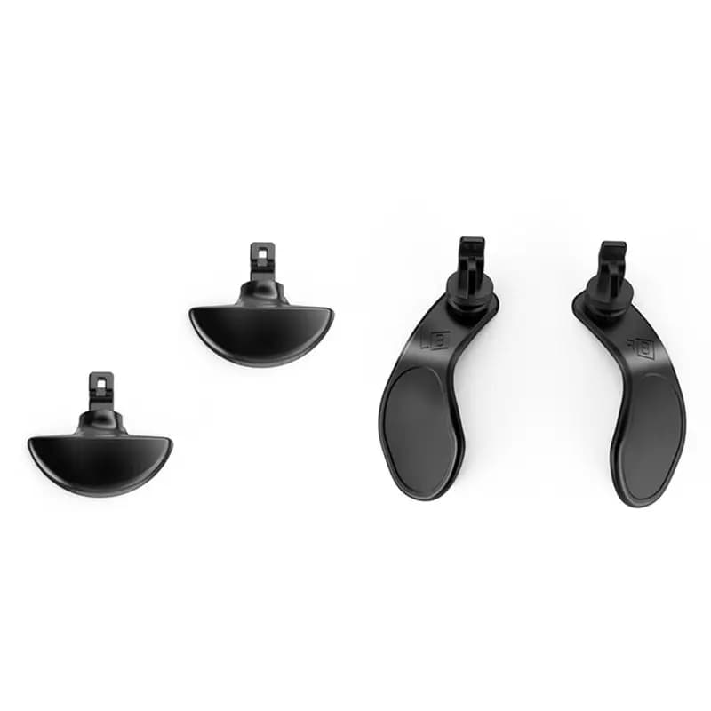 A01E-Per PS5 Edge Elite Grip, Set di 4 Tasti Posteriori in Metallo, Accessori di Ricambio Portatili per PS5 Elite Grip, Leve di Sblocco Nere