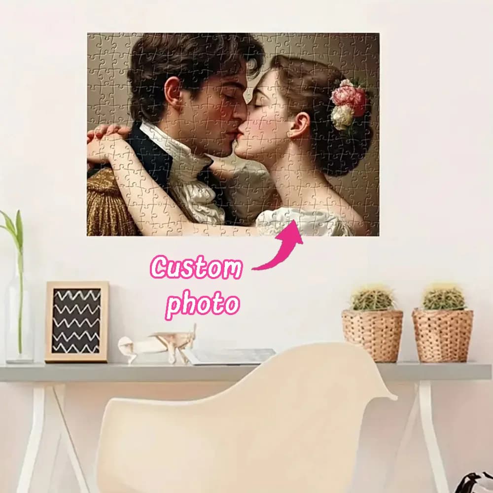 Personalized Upload photos to customize wooden puzzles Puzzles for puzzle families, customized gifts
