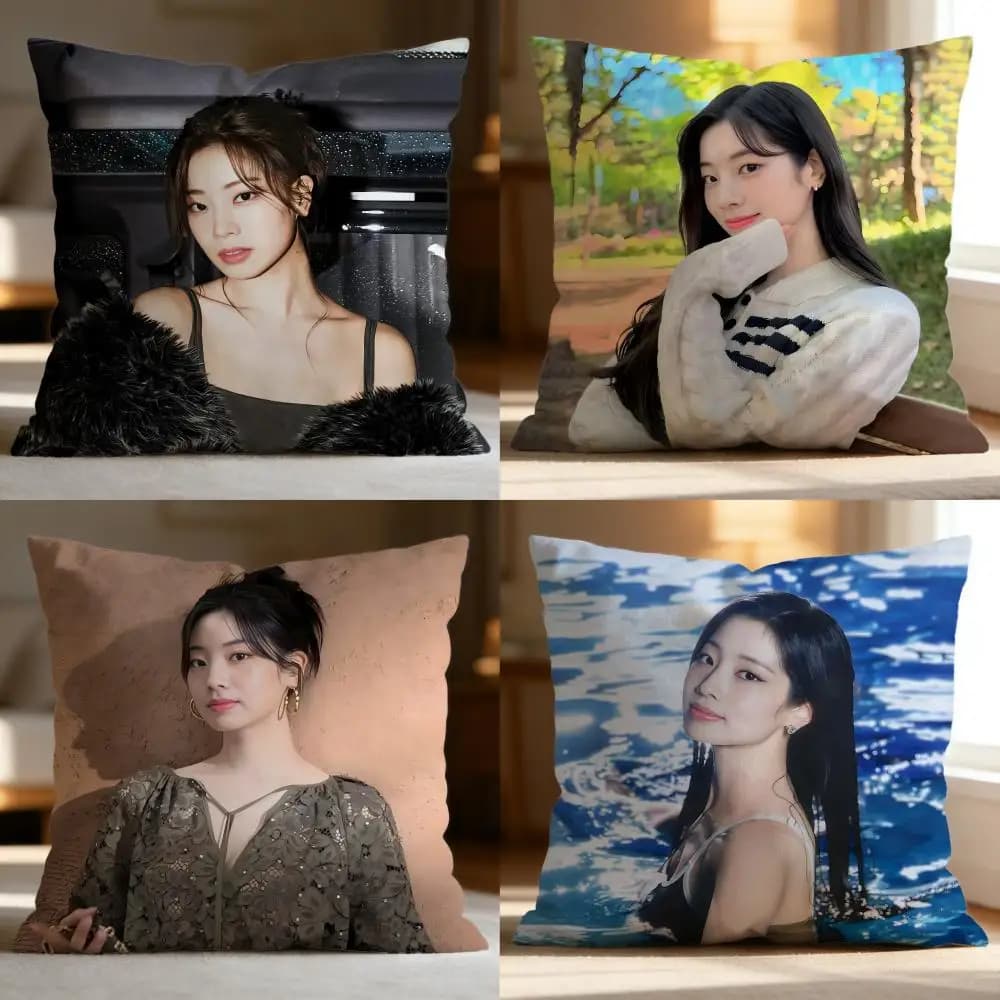 Fodera per cuscino Fashion K-KKim DaHyun, morbida e lavabile, multiuso per divano, letto, viaggi e ufficio