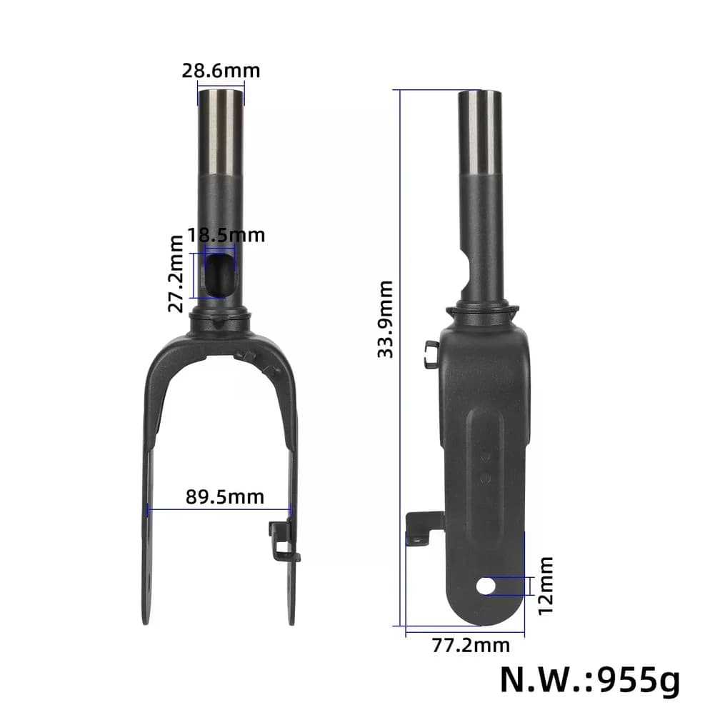 Sospensione anteriore per scooter elettrico per forcella anteriore Xiaomi -4Lite 2a generazione Parte di ricambio in acciaio nero