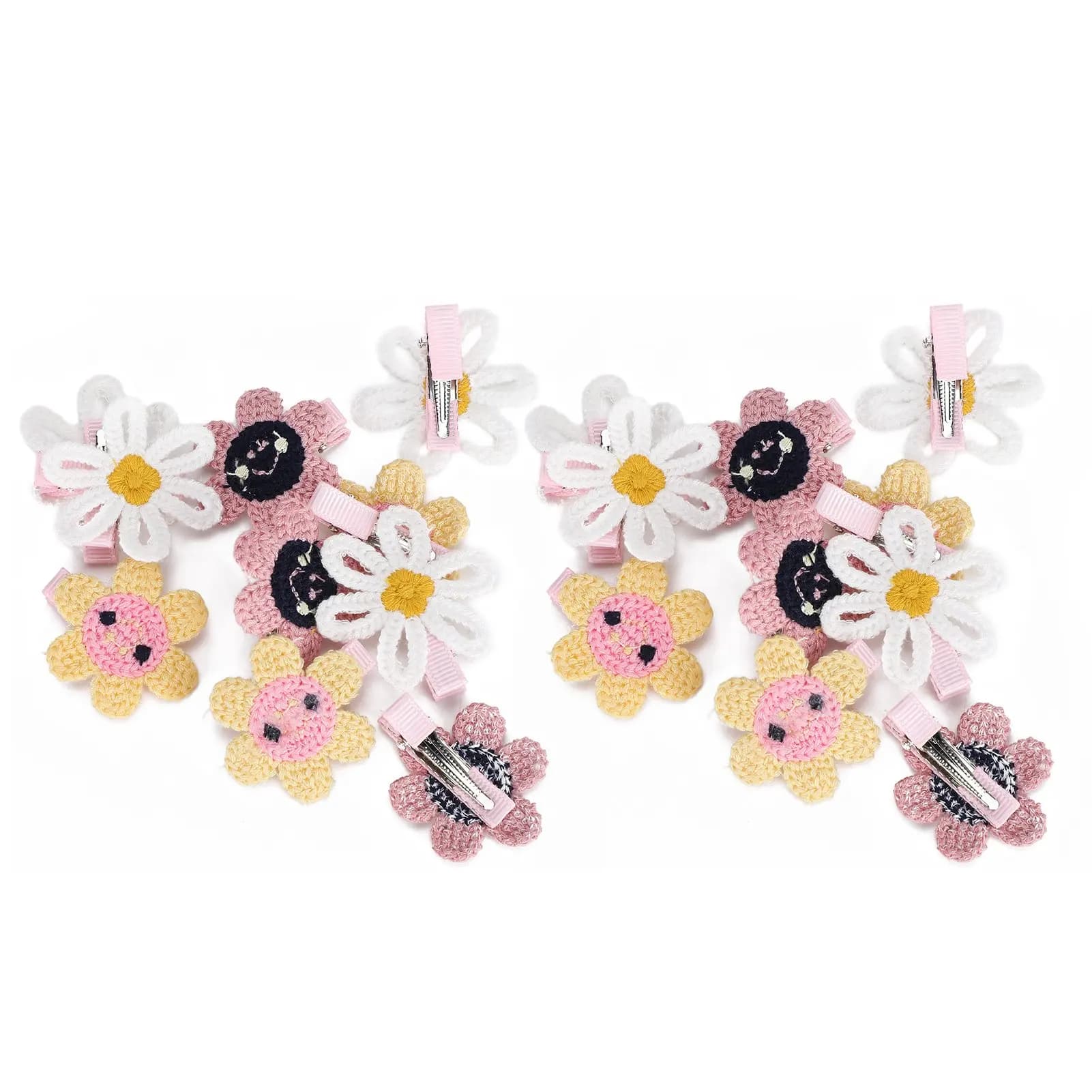 20Pcs Cute Pet Dog Cat Headwear Sunflower Style Hairpin Hair Clip Pet Grooming Accessories