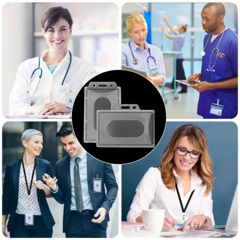 4TransparentPVCCard protector - High-quality dustproof rounded corner design，Suitable for office use、Wallets and two styles for