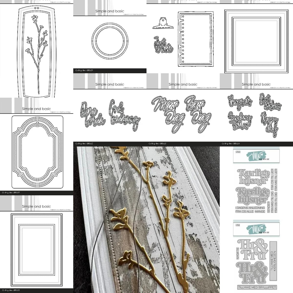 Fustelle in metallo 2026 nuove per decorazioni scrapbook, diario, goffratura, biglietti fai da te fatti a mano