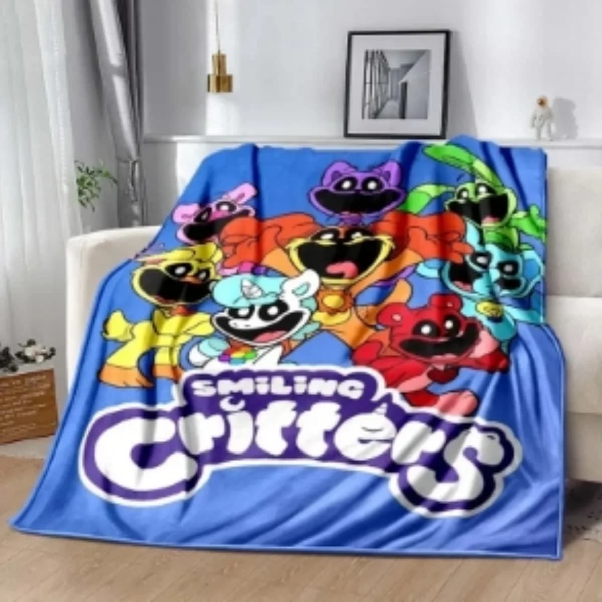 Coperta per bambini morbida e accogliente stampata in 3D Cartoon CATNAP DOG Day per camera da letto, soggiorno, divano letto, regalo di compleanno alla moda da viaggio