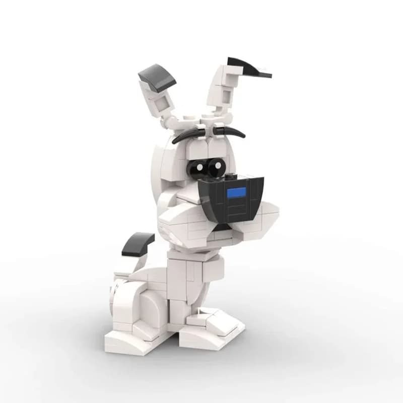 Modello di blocchi da costruzione MOC Idefixss Dogmatixs da 126 pezzi, simpatico personaggio cane, giocattolo educativo fai-da-te per regalo di compleanno per bambini