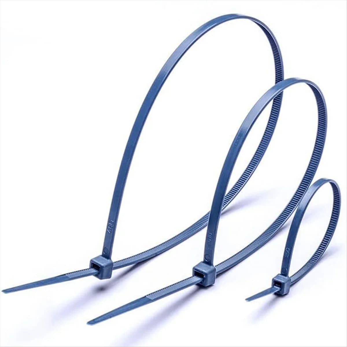 ABNJ Fascetta fermacavi in metallo rilevabile, fascette dentellabili in metallo Fascette blu (confezione da 100 pezzi) 100x2,5 mm