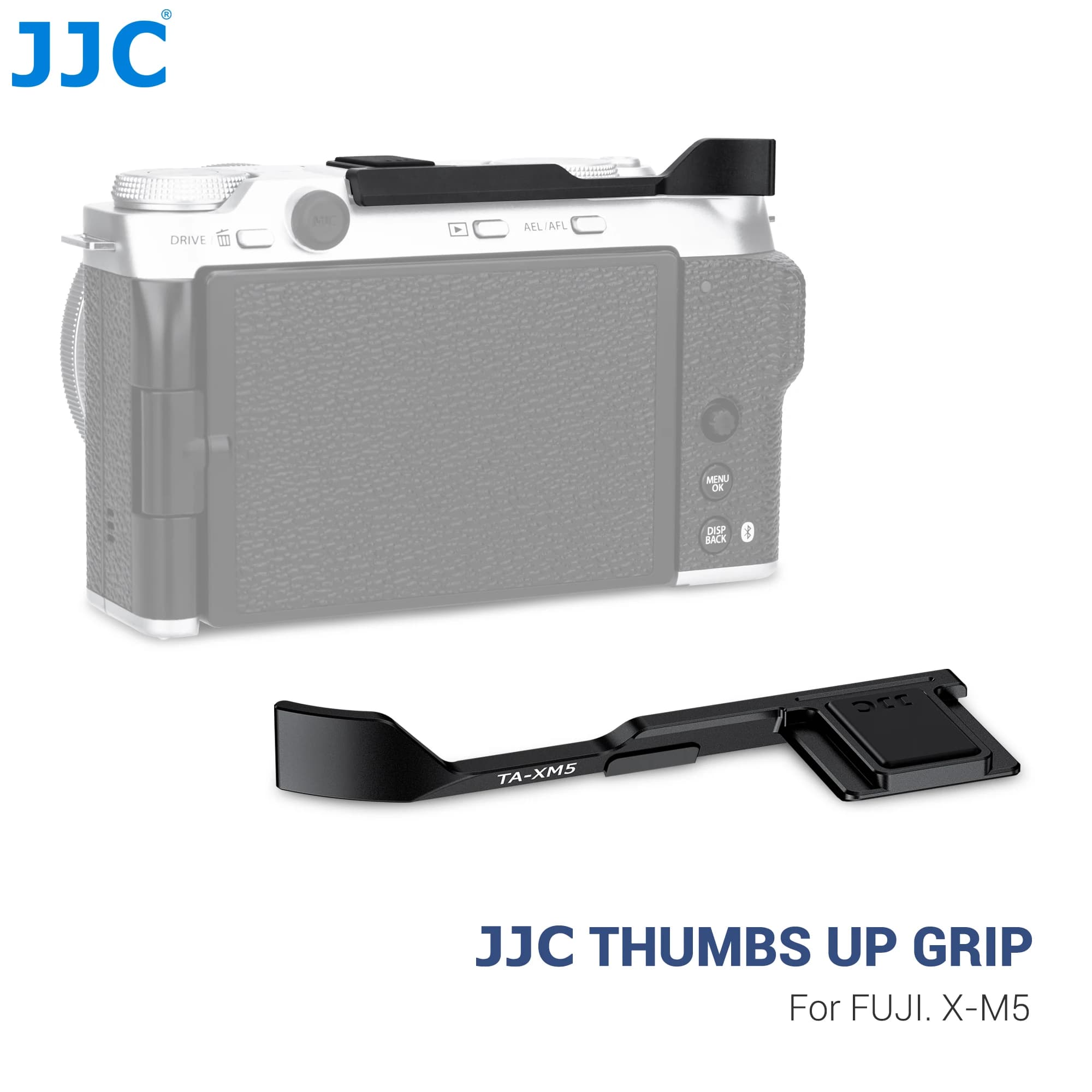 JJC Metal Inch Shoe Covers for FUJIFILM X-M5 Fuji X-M5 Fuji X-M5 Inch Support with Hot skating for a comfortable Black Silver