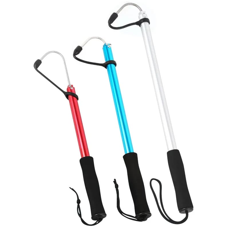 Pesca telescopica Gaff Anchor hook Sea Fishing Spear scalabile Fish Grip Hook barca in acciaio inox Pesca sul ghiaccio