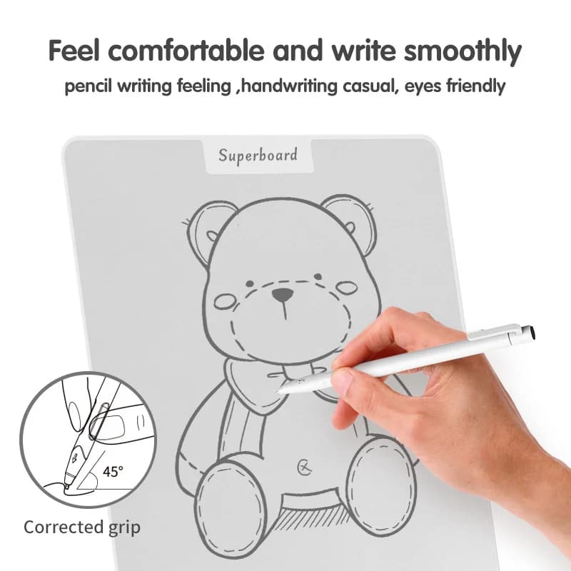 Portable Magnetic Lined Writing Tablet, Paper‑Like Erasable Notepad for Homework, Math Drafting, Drawing & Daily Message Memo