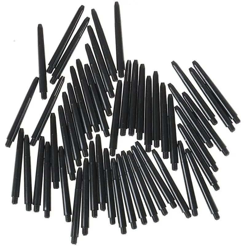 New 50pcs 48mm Nylon Dart Shafts 2BA Screw Thread Darts Rod Stem+Protection Ring