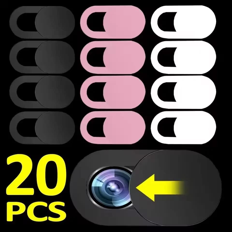 1-20PCS Universal Ultra Slim Computer Camera Cover Laptop Slide Privacy Webcam Stickers for IPhone IPad Computer Camera Blocker Slider